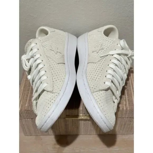 CONVERSE Pro Leather LP OX Egret/White Womens 5 - Picture 4 of 6